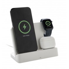 Recycled Plastic Dual Phone and iWatch Charger