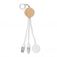 Bamboo Cable with Watch Charger
