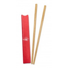 Bamboo Chopsticks & Printed Sleeve