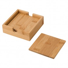 Bamboo Coaster Set