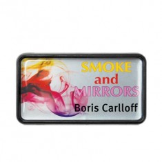 Domed Plastic Frame Badge