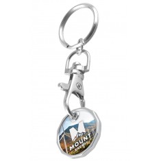 Colour Trolley Coin Keyring