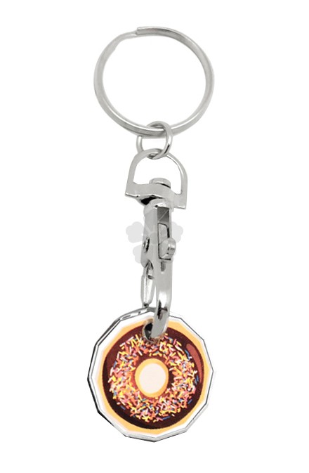 Promotional Full Colour Trolley Coin Keyring, Personalised by MoJo ...