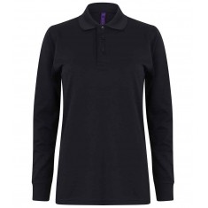 Henbury Coolplus Unisex Long Sleeve Polo