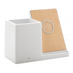 Recycled Plastic Wireless Charger & Desk Organiser