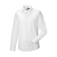 Russell Collection Men's Long Sleeve Fitted Shirt