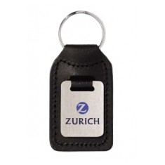 Small Rectangular Leather Medallion Keyfob