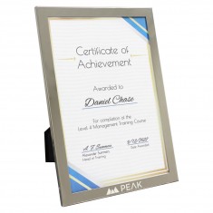 Stainless Steel Certificate Frame